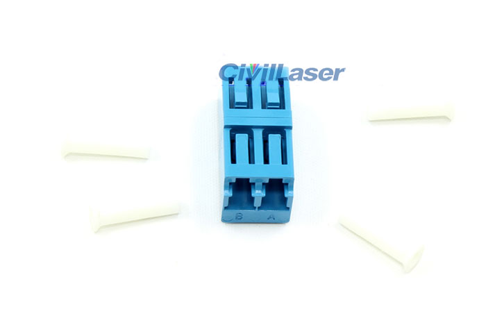 Symmetric Type Singal Mode Double Core Plastic Fiber Optic Adapter